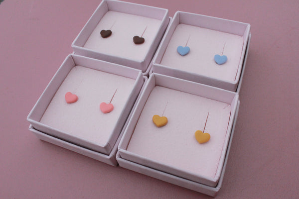 HJERTE øreringe (4 farver)