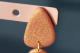 PEBBLES small øreringe (rosa guld)