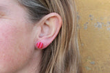 CIRKUS dot øreringe (Rød/pink)